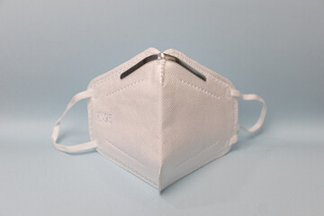 isolated kn95 hygienic mask, white infant mask