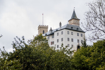 Fototapeta na wymiar Medieval castle Rozmberk nad Vltavou, South Bohemia, Czech Republic