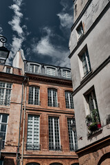 Typical parisian architecture, downtown Paris, France