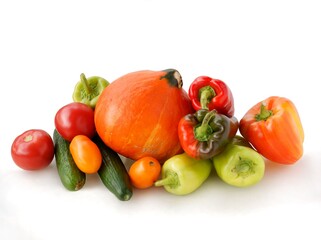 Fototapeta na wymiar various multicolor vegetables for cooking meals