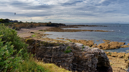 Poulaire beach in Loire atlantique coast