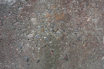 Background from gray old concrete with stones
