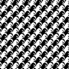 Naklejka na ściany i meble Tessellation art big collection. Black and white icon pattern set.