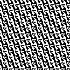 Tessellation art big collection. Black and white icon pattern set.