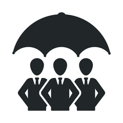 Employee security icon, People insurance, Life protection policy symbol, Public Safety icon