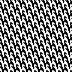 Tessellation art big collection. Black and white icon pattern set.