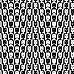 Tessellation art big collection. Black and white icon pattern set.