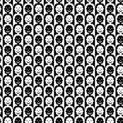 Tessellation art big collection. Black and white icon pattern set.