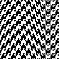 Tessellation art big collection. Black and white icon pattern set.