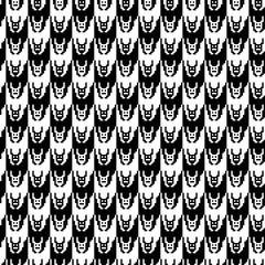 Tessellation art big collection. Black and white icon pattern set.