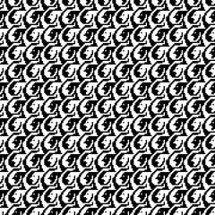 Tessellation art big collection. Black and white icon pattern set.