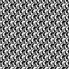 Tessellation art big collection. Black and white icon pattern set.