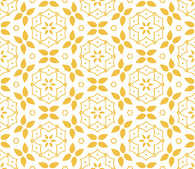 Fantasy seamless pattern with decorative mandala. Abstract round doodle floral background. Floral geometric infinity background. Wrapping paper, textiles, fabric. Vector illustration.
