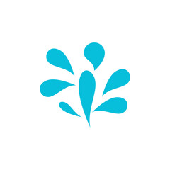 water splash icon vector illustration design template