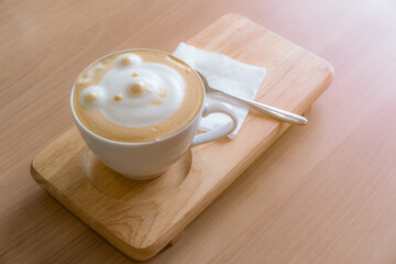 cute latte art coffee