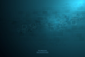 Abstract technology background Hi-tech communication concept futuristic digital innovation background for global web, connection, science. Vector illustration