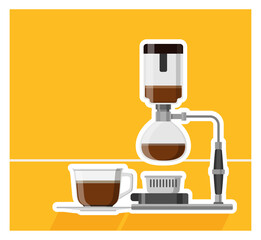 Vector coffee banner, Coffee design vector illustration.