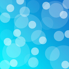 Abstract blue bokeh lights with soft light background illustration