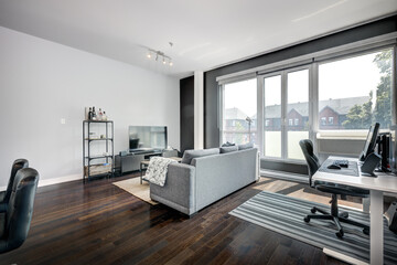 Beautiful modern well staged furnished apartment in apartment building, Canadian North American...