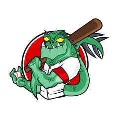 Baseball Mascots - Monster