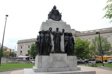 Obraz premium All Wars Memorial to Colored Soldiers and Sailors, Philadelphia, Pennsylvania, United States of America.