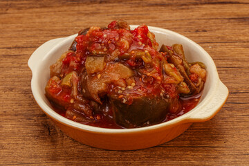 Caucasian vegan cuisine - ajapsandali with vegetables