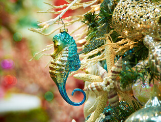 Christmas Tree Decorations with ornaments 