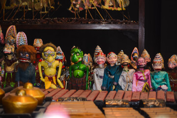Puppet show. Culture art from West Java. Traditional art for tourism performance. 
