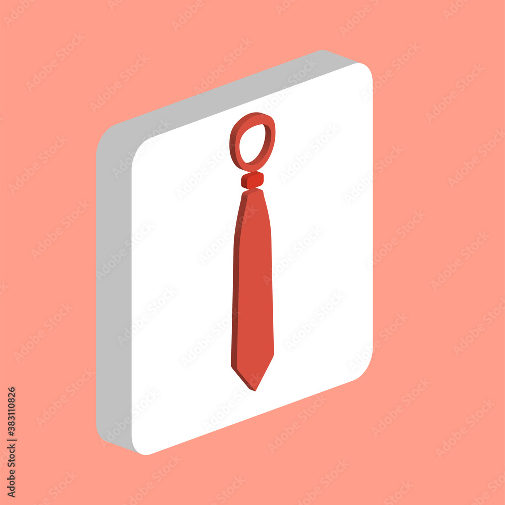 Aufkleber necktie, tie vector icon. illustration symbol design template for web mobile ui element. perfect col