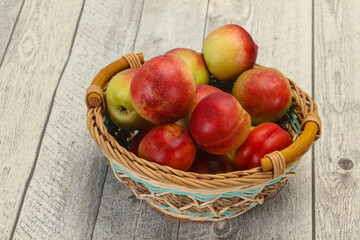 Sweet tasty fresh ripe apricots