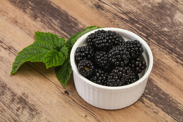 Sweet tasty ripe Blackberry heap