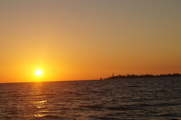 beautiful sea sunset