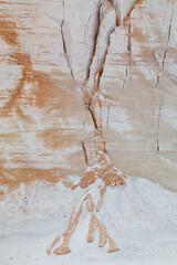 bizarre Sandstrukturen, Tagebau