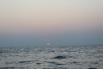 sunrise with sea