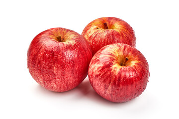 Small paradise apples, isolated on white background