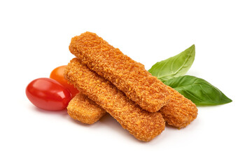 Fish fingers, isolated on white background