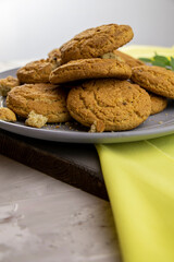 oat biscuits on a plate