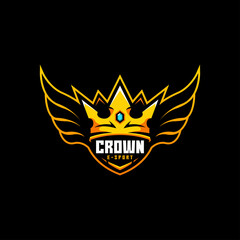 crown wing fly badge king