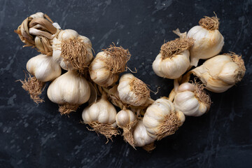 Organic grown garlic