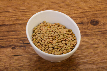 Vegan cuisine - Dry lentil heap