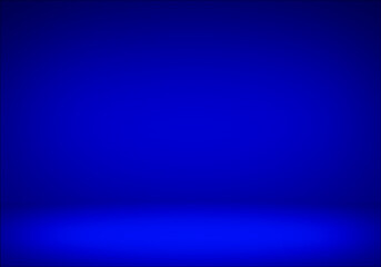 Empty blue dark studio room gradient background.concept for your graphic design poster banner and backdrop Halloween.