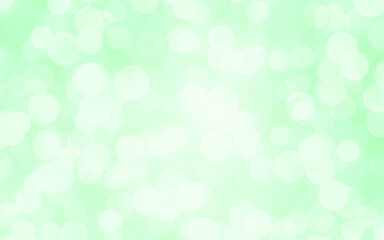 Green white luxury focus blur background. Abstract bokeh soft light gradient for concept ecology with graphic design poster banner and backdrop.