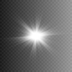 Shine. White light. Light flash. The best of light. Lighting. Lighting png. Studio lighting. PNG. The background. Checkered background.