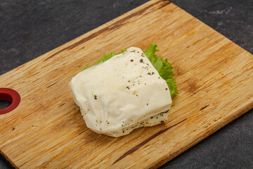 Halloumi cheese with mint for grill