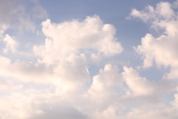 nature, summer, spring, winter, autumn, day, morning, clear, clear weather, clouds, sky, atmosphere, white, blue, blue, sun behind the clouds, air, freshness, natural beauty, morning, day