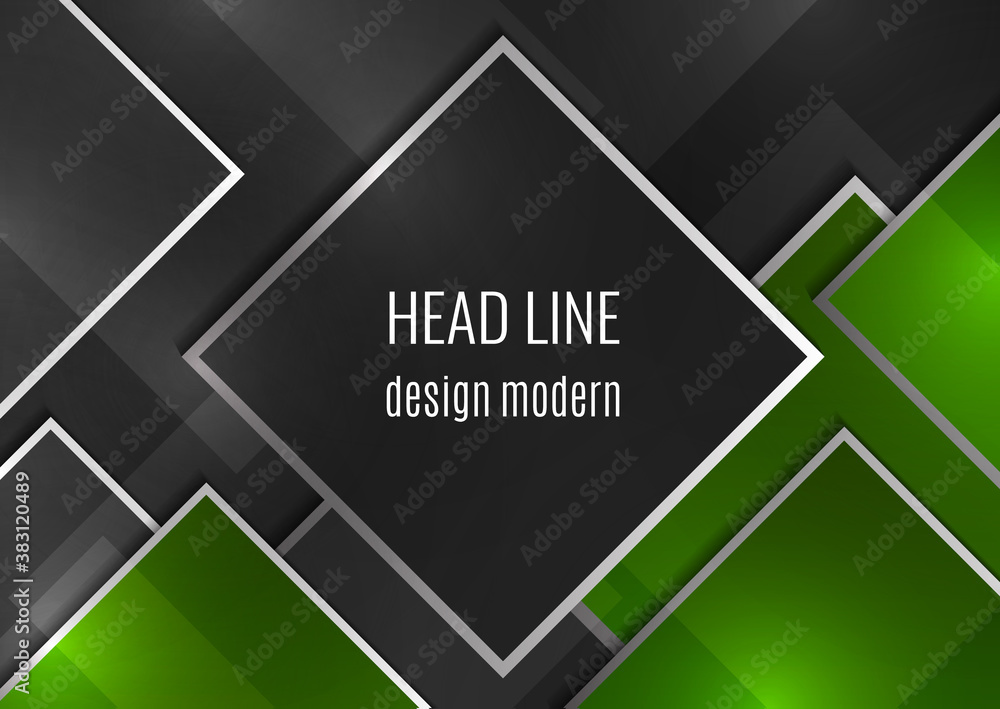 Aufkleber overlapping geometric squares with thin lines. template for business design. vector