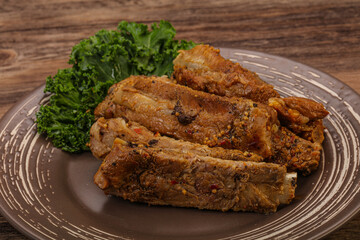 Stewed pork ribs with spices
