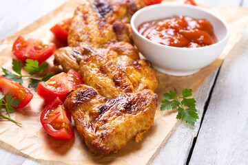 Grilled chicken qings