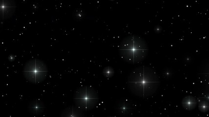 glittering stars sky backdrop loop