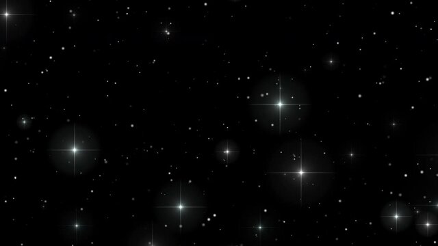 glittering stars sky backdrop loop